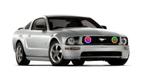 Ford Mustang Fog Light Halo Kit - ORACLE Lighting - LED - ColorSHIFT - `05-`09